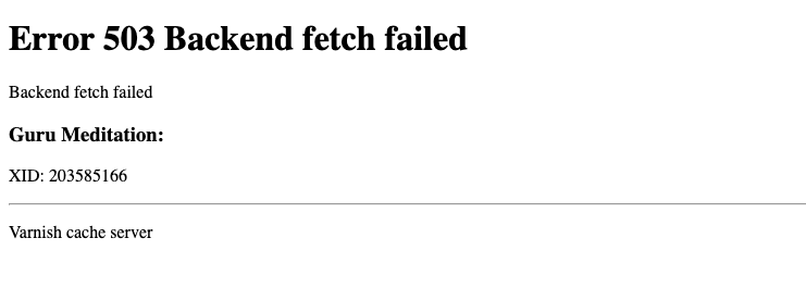 Error 503 Backend fetch faild sous WordPress au passage PHP 8