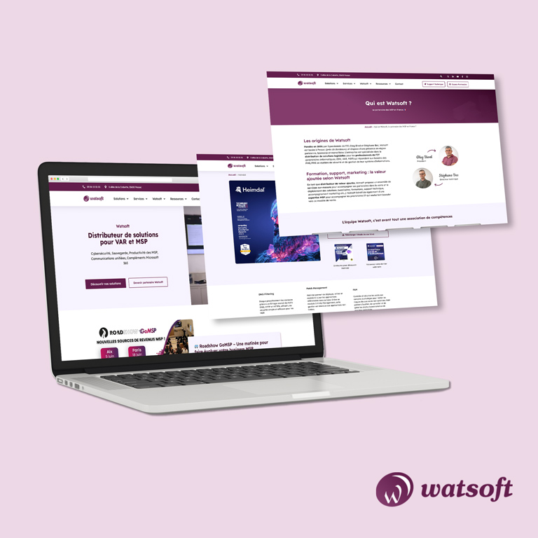 Watsoft Pessac : création du site internet sous WordPress avec Elementor