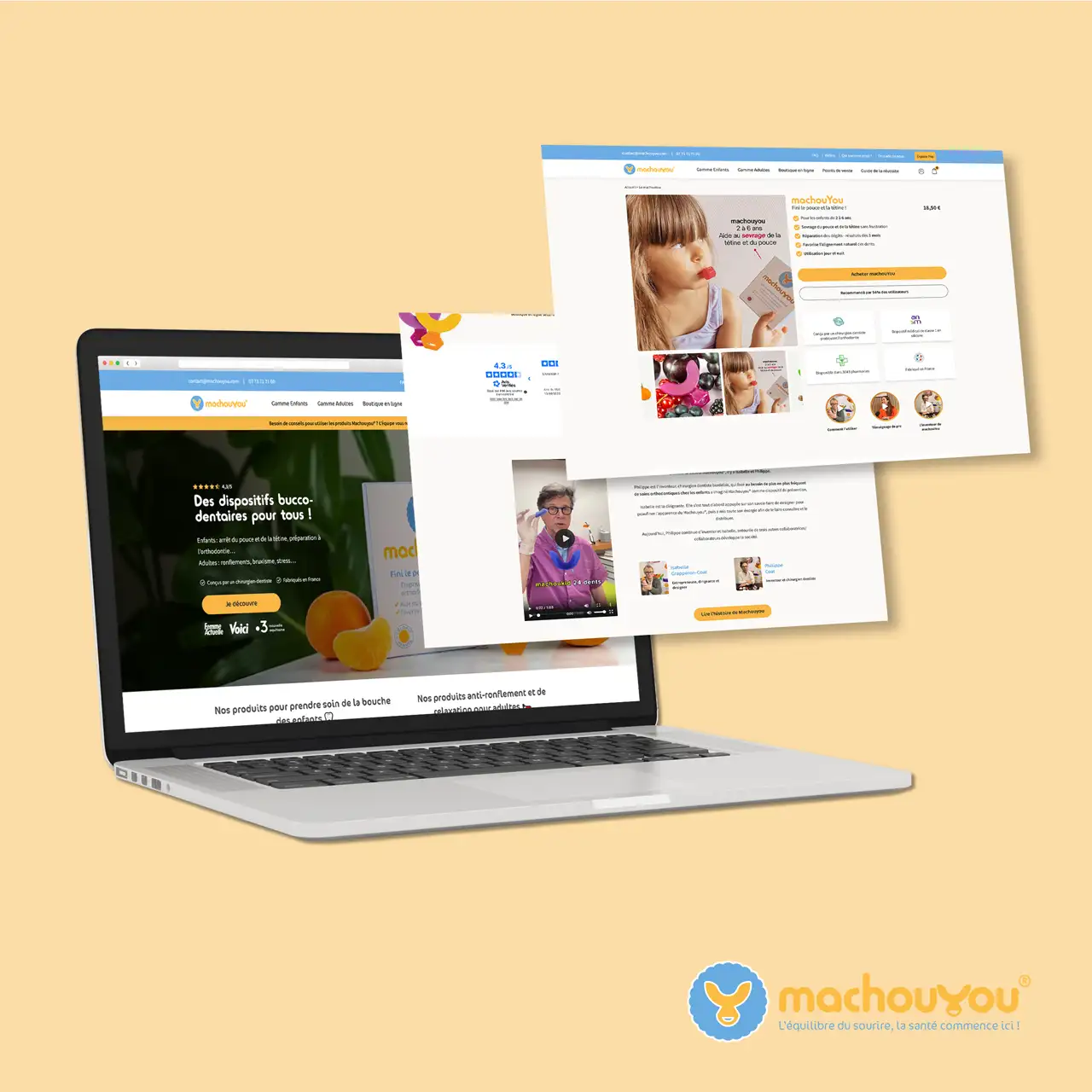 Machouyou : Réalisation du site internet e-commerce sur-mesure avec WordPress et WooCommerce