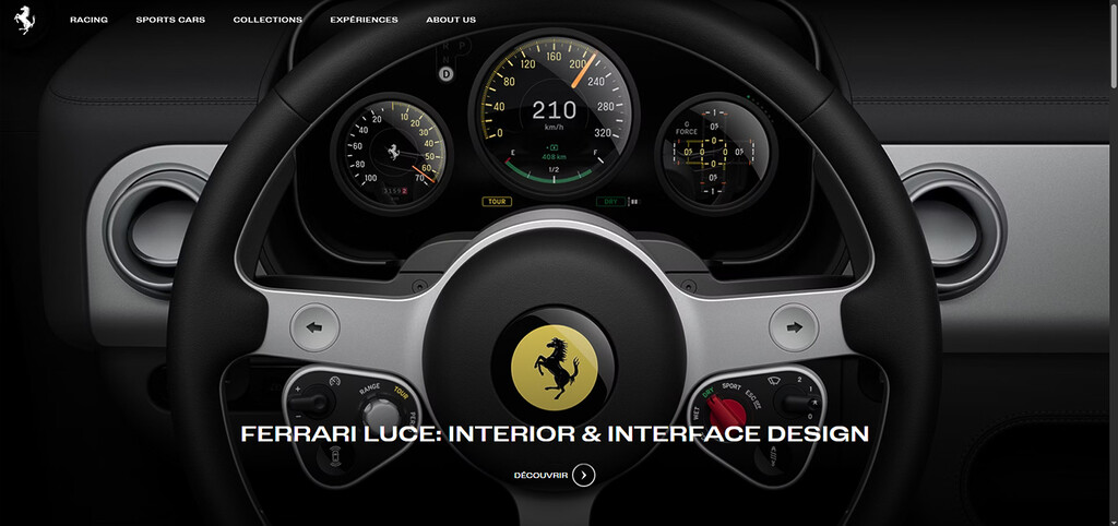 Site internet de Ferrari