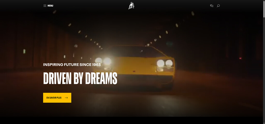 Site internet de Lamborghini