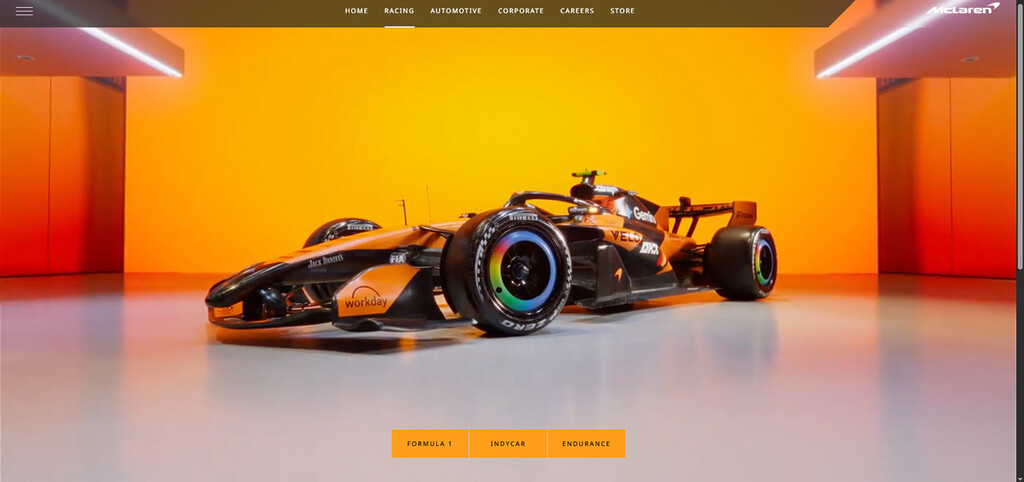 Site internet de McLaren